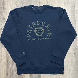 Patagonia Uprisal Sweatshirt Blue Clean Climbing Outdoor Crewneck Mens XS Hike